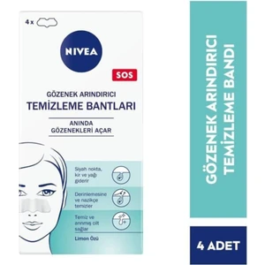 Sos Gözenek Arındırıcı Temizleme Bantları Limon Özü 4 Adet Bant