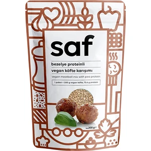 Saf Nutrition Saf Bezelye Proteinli Vegan Köfte Karışımı 200 Gr