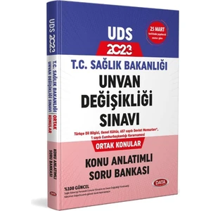 Data Yayınları 2023 T.c. Sağlık Bakanlığı Unvan Değişikliği Sınavı Ortak Konular Konu Anlatımlı Soru Bankası