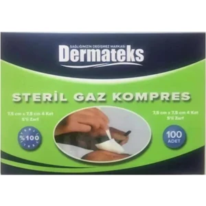 Steril Gaz Kompres 7,5x7,5cm 100LÜ - 1 Adet