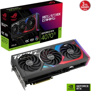 GEFORCE ROG RTX 4070 TI 12GB 192bit GDDR6X 2790MHz OC 2xHDMI 3xDP RGB (ROG-STRIX-RTX4070TI-O12G-GAMING) DLSS3 EKRAN KARTI