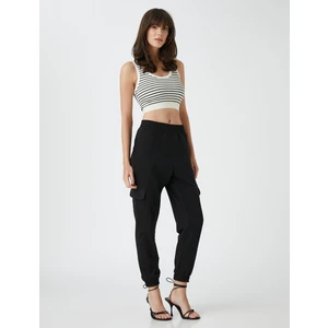 Jogger Kargo Pantolon Beli Lastikli Cepli