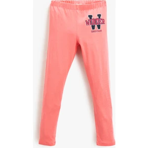 Basic Tayt Baskı Detaylı Simli Beli Lastikli