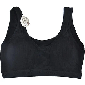 Otantik Tekstil otantik  tekstil Kadın Pamuklu Içi Pedli Toparlayıcı Toplayıcı Büyük Beden Ribana Kalın Askılı Sütyen Yarım