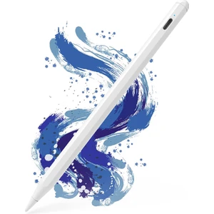 MTK Moveteck Apple Ipad 8.nesil 10.2 Pen Manyetik Avuç Reddetmeli Stylus Dokunmatik Şarjlı Akıllı Tablet Kalem Palm Rejection Digital Apple Pencil