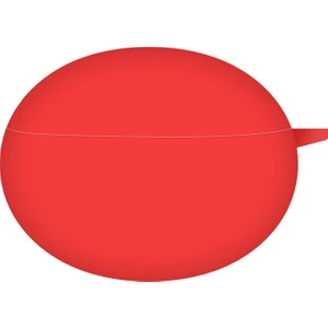 Huawei Freebuds 5i ile Uyumlu Kılıf Solid Color Smooth Matte Tpu Kırmızı