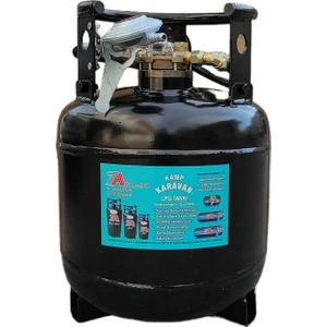 7A Mühendislik Karavan Lpg Tankı 15 Lt Dikey Tak Kullan Hazır Set