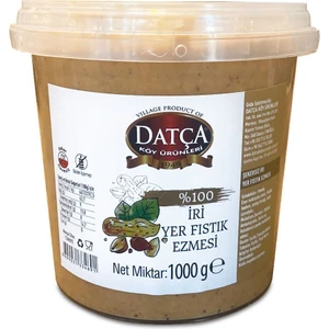 Datça Köy Ürünleri Şekersiz Iri Yerfıstık Ezmesi 1000 gr