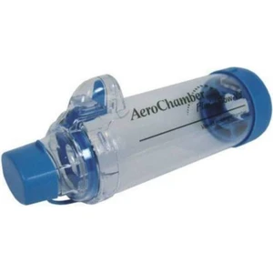 Aerochamber Flow-Vu Mavi Ağızlıklı Yetişkin Inhalatör Mavi 5 Yaş Aero