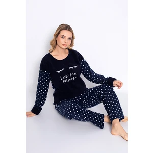 Kışlık Kadın Polar Pijama Takımı - Yılbaşı Pijaması