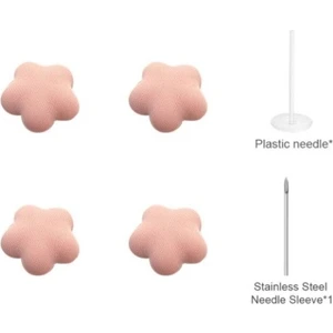New Life Pratik Yorgan Tutucu Iğneli Klips Nevresim Sabitleyici Çarşaf Yorgan Kılıfı Kaydırmaz 4 Adet Pembe