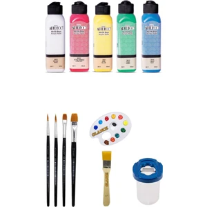 Artdeco 140 ml Akrilik Boya 5 Renk Canlı Rerkler Genel Maçlı Boyama Seti