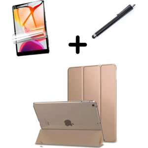 Apple iPad Air 3 / Pro 10.5" Kılıf Set Pu Deri Smart Tablet Kilifi Ekran Koruyucu + Kalem