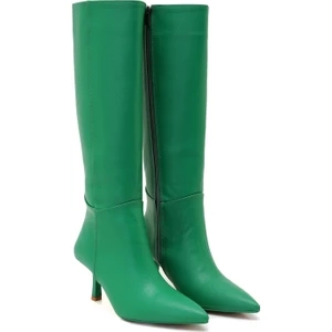 Carmen Yeşil Kadın Topuklu Çizme