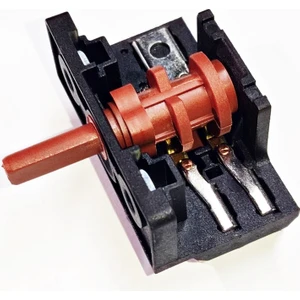 Çevirmeli Şalter 2+2 Siyah 0-1-2-3 Kademe Polyemit