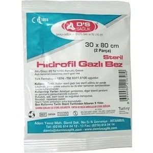 Damla Sağlık Steril Gazlı Bez 30X80 - 20 Adet