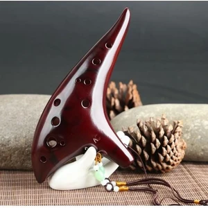 12 Delik Seramik Flüt Alto Ocarina Sualtı Müzik Enstrüman Müzik Lover Stil Acemi Enstrüman