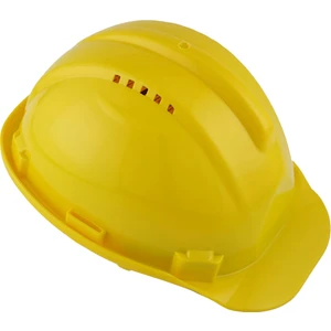 Vida Ayarlı Hava Delikli Sarı Baret İş Güvenliği Güvenlik Bareti