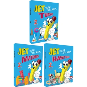 Jet Yayınevi 2. Sınıf Türkçe-Matematik-Hayat Bilgisi Ders Notlarım Seti