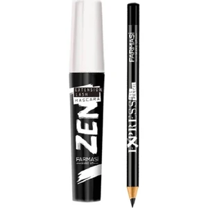 Zen Maskara + Farmasi Make Up Express Göz Kalemi Siyah 01