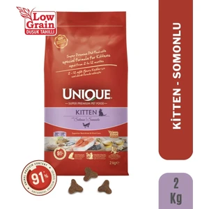 Unıque Kıtten Cat Wıth Salmon  Somonlu Yavru Kedi Maması 2 kg