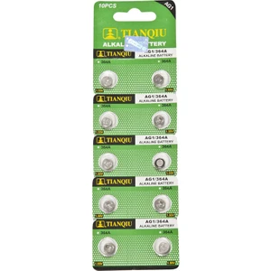 Tıanqıu Ag1 LR621/364 Alkalin 10'lu Düğme Pil