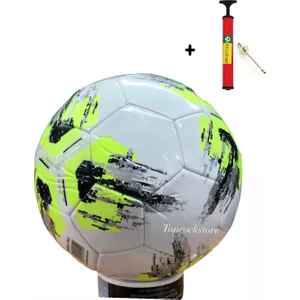 Top Rock Store Dikişli Futbol Topu 5 Numara 3 Astar Şişirme Pompası Hediyeli