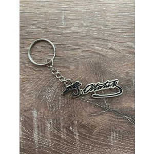 ZS Store Mustafa Kemal Atatürk Imzalı Anahtarlık Hediyelik Metal Anahtarlık