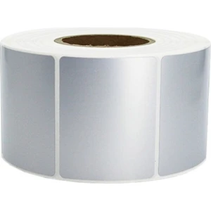 70X100 mm Silver Mat Etiket | 1 Rulo | 500 Sarım |