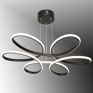 TT Aydınlatma TT313-SY Tt Aydınlatma Papatya Modeli Mat Siyah LED Avize