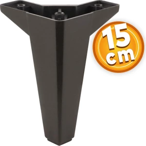 Lüks Mobilya Kanepe Sehpa Tv Ünitesi Koltuk Ayağı 15 cm Siyah Baza Ayak