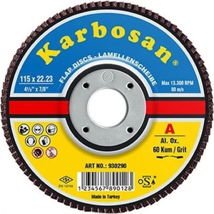 115 x 22  P060 Flap Dısk Karbosan 10 Adet