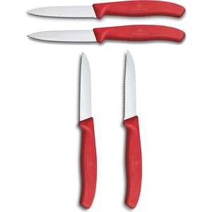 4 Adet Yeni Kırmızı Bıçak Özel Set