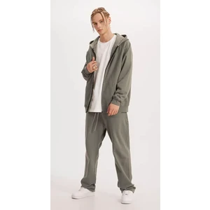 Amor Man Özel Tasarım Kapüşonlu Tam Fermuarlı %100 Pamuk 3 Iplik Şardonlu Hip Hop Erkek Eşofman Takımı