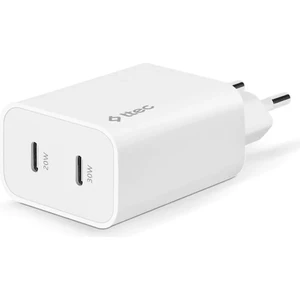 Smartcharger Duo Pro Gan 50W Pd Seyahat Hızlı Şarj Aleti Usb-C + Usb-C - Beyaz