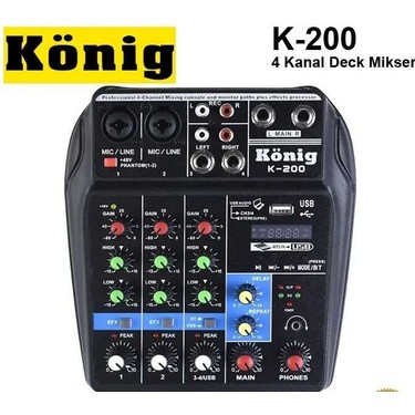 König K-400 Usb 4 Kanal Dec Mikser Fiyatı - Taksit Seçenekleri
