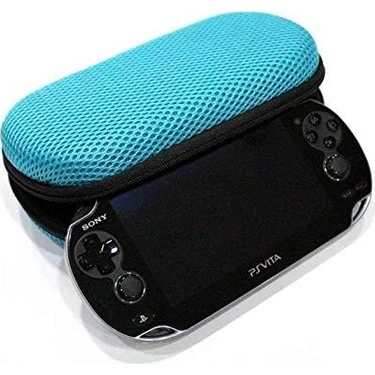 Gizala Ps Vita 1000 ve 2000 Modeller Uyumlu Taşıma Çantası Mavi Case