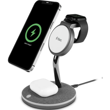 Ttec Aircharger Trio M Magsafe Uyumlu 3’ü 1 Arada Apple iPhone + Apple Watch + Airpods Kablosuz