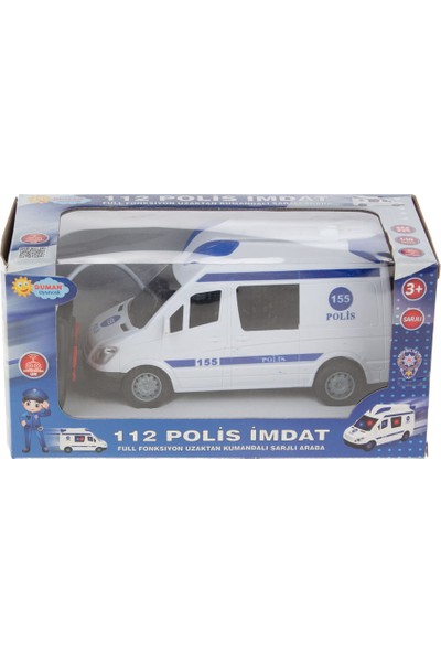 Duman Toys Uzaktan Kumandalı Şarjlı Polis Araba Full Fonksiyon 1/18 Ölçek DMN345-240 2405