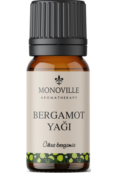 Monoville Bergamot Yağı %100 Saf ve Doğal 10 ml