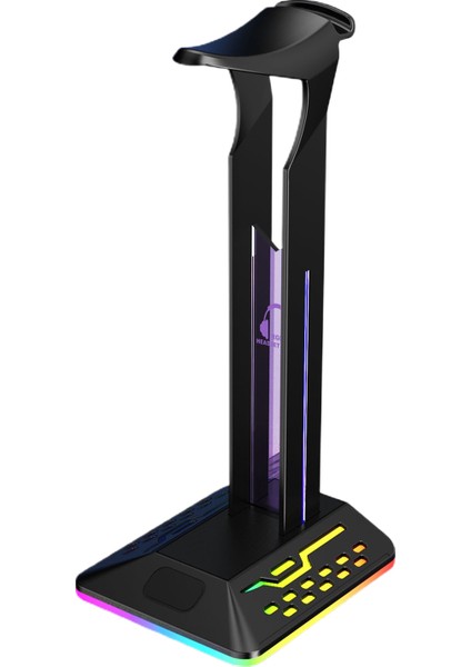 1 Set Kulaklık Standı 7 Rgb Işık Efektleri Kulaklık Depolama Renkli Nefes Alma (Yurt Dışından)