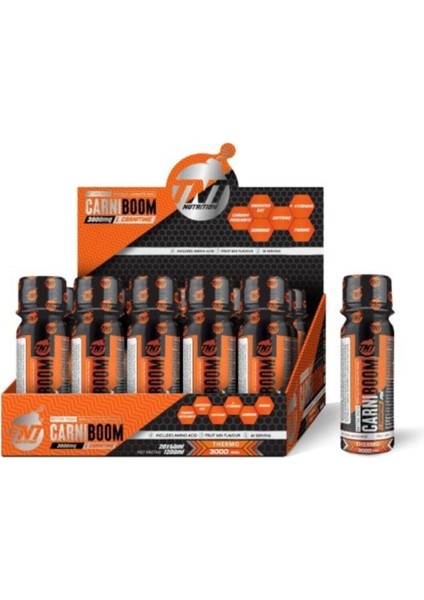 Carnıboom 20'Li Shot L-Carnıtıne 3000mg Caffeine Yeşilçay C Vitamini Form Diyet Fruit