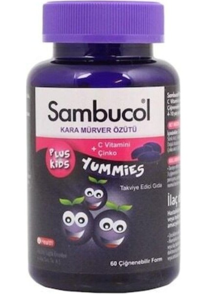 Sambucol Plus Kids Yummies 60 Çiğneme Tablet