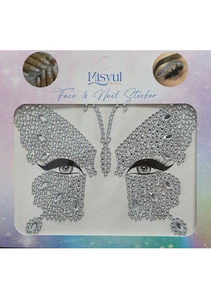 Tırnak Süsleme ve Makyaj Taşı, Yüz ve Vücut Süsleme Sticker Kristal Taşlar