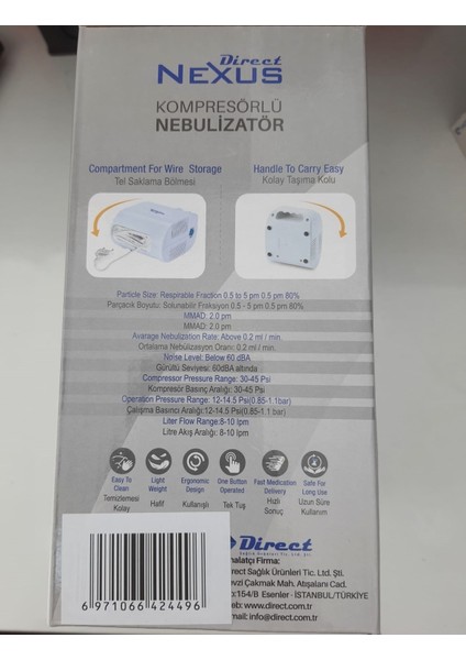 Direct Nexus Compressor Nebulizer