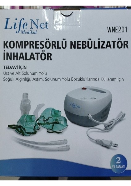 Lifenet Kompresörlü Nebulizatör Cihazı- Buhar Makinesi Wne201