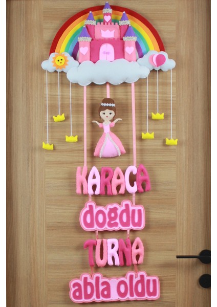 Kardeş Isimli Şato Bebek ve Hastane Odası Kapı Süsü