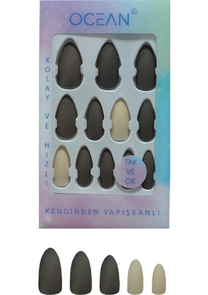 Takma Tırnak Tak ve Çık Kendinden Yapışkanlı - 727