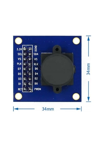 Roba OV7670 Kamera Modülü Cmos Görüntü Sensörü 640X480 VGA Cıf Otomatik Pozlama Kontrol Görüntü Işleme