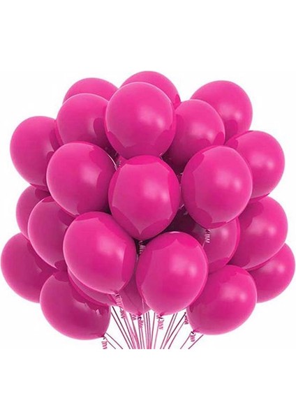 Lastik Lateks Mat Balon 25 Adet Kırmızı Siyah Sarı Turuncu Pembe Mavi Mor Yeşil Küf Yeşili Şeffaf Lacivert Fuşya Gri Kahverengi